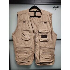 HQ Issue Khaki Men's Tactical Hunting Vest - Size 2XL